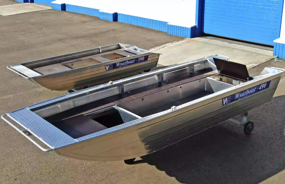 Алюминиевая лодка Wyatboat-490 Jonboat в Октябрьском