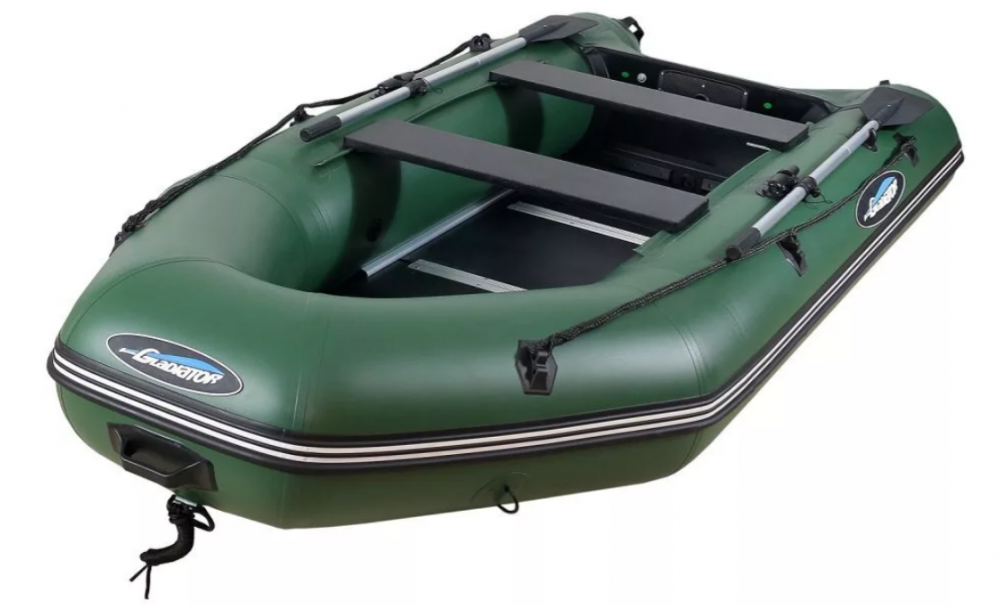 МОТОРНО-ГРЕБНАЯ ЛОДКА ПВХ GLADIATOR А 340 ТК С ФАНЕРНЫМ ПОЛОМ в Октябрьском