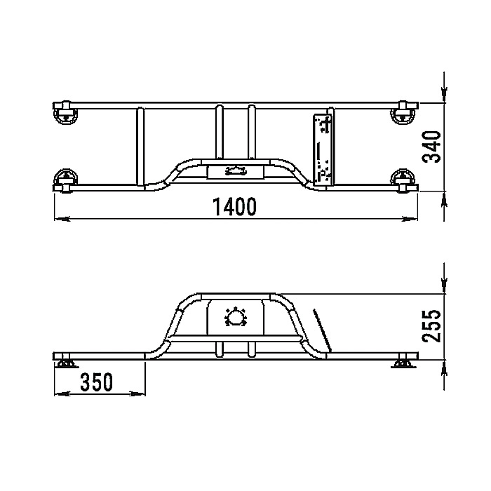 Стойка рулевая с бортовым креплением малая в Октябрьском