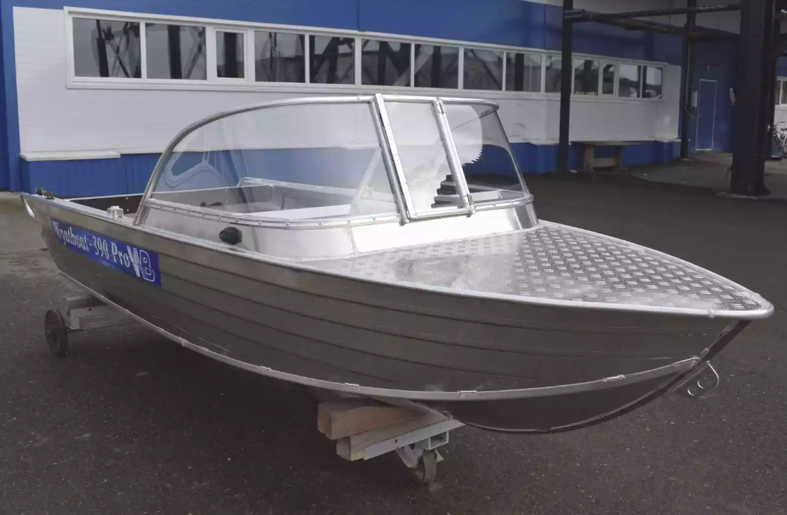 Алюминиевая лодка Wyatboat-390 Pro в Октябрьском