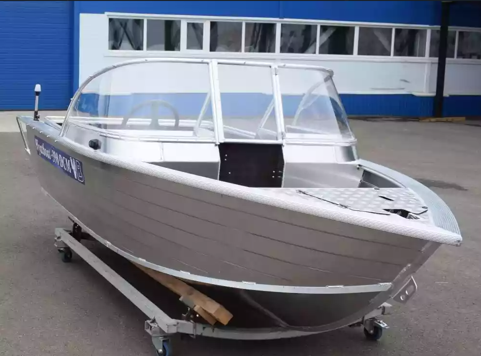 Алюминиевая лодка Wyatboat-390 DCM Увеличенный борт в Октябрьском