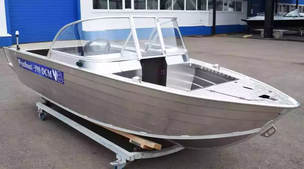 Алюминиевая лодка Wyatboat-390 DCM Увеличенный борт в Октябрьском