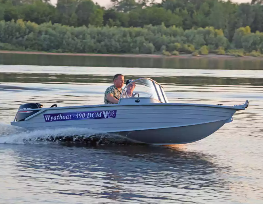 Алюминиевая лодка Wyatboat-390 DCM в Октябрьском