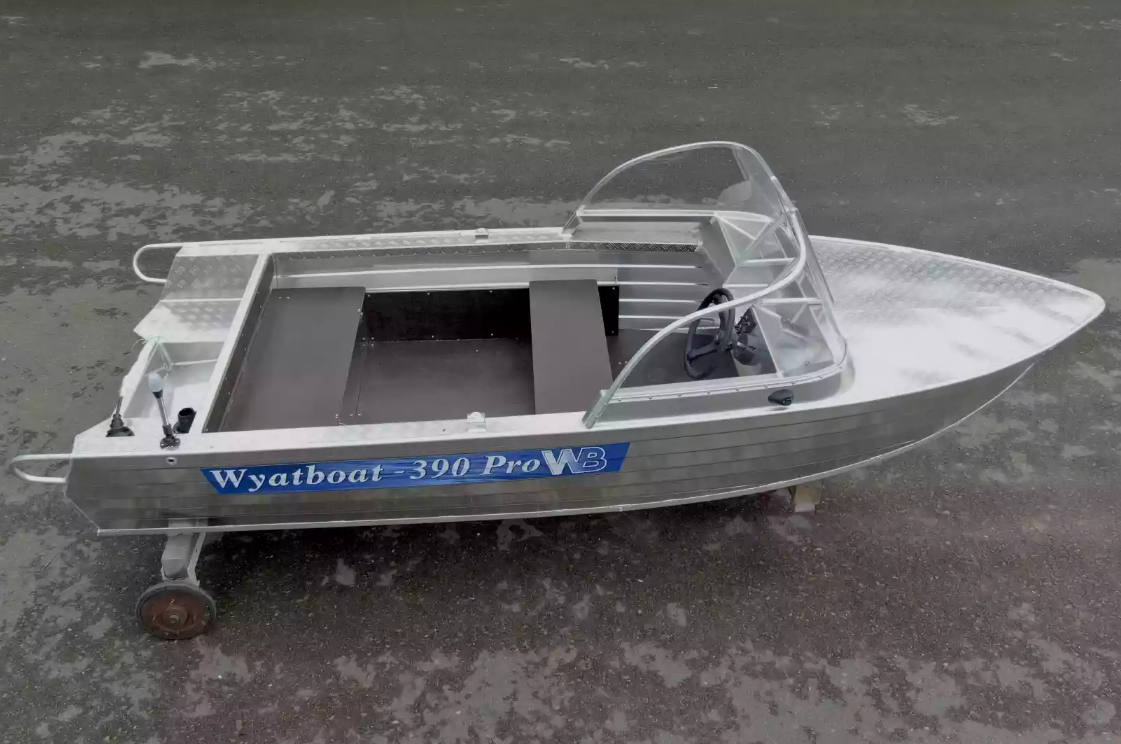 Алюминиевая лодка Wyatboat-390 Pro в Октябрьском