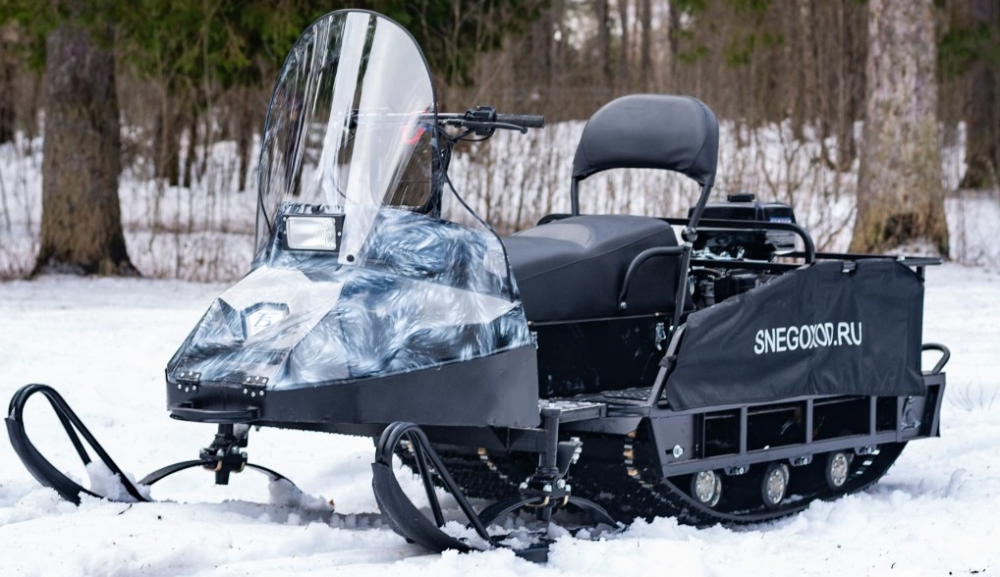 Миниснегоход Бурлак Егерь Экспедитор 18.5 л.с. , реверс, тормоз, капот белый в Октябрьском