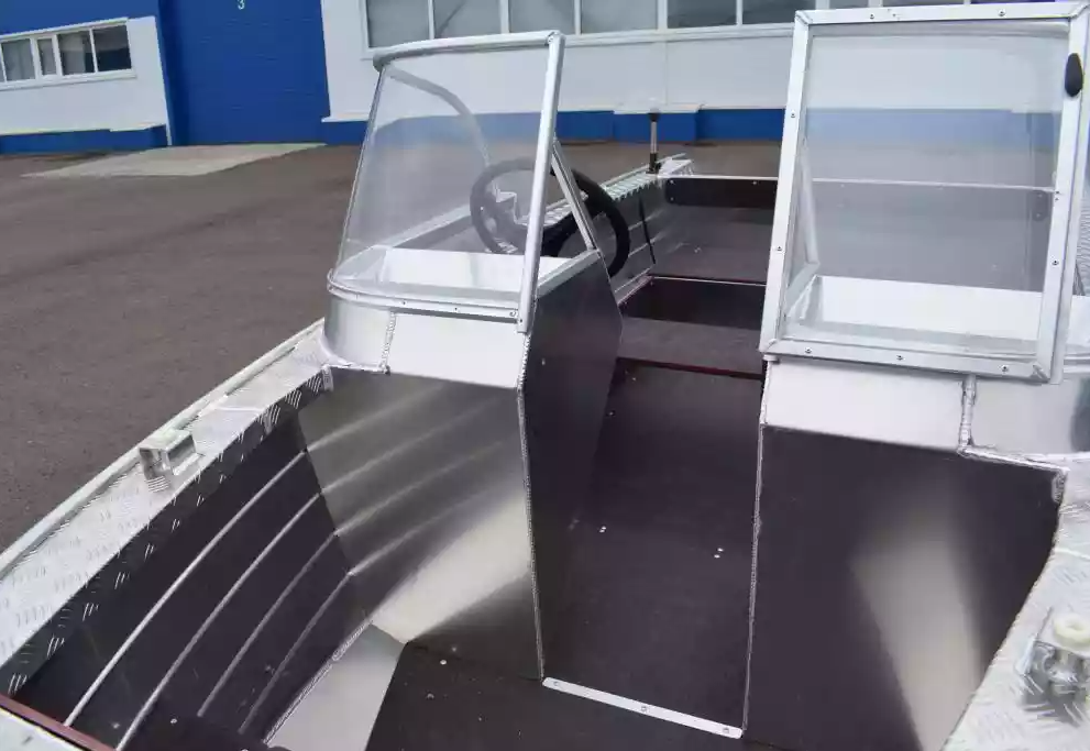 Алюминиевая лодка Wyatboat-390 DCM Увеличенный борт в Октябрьском