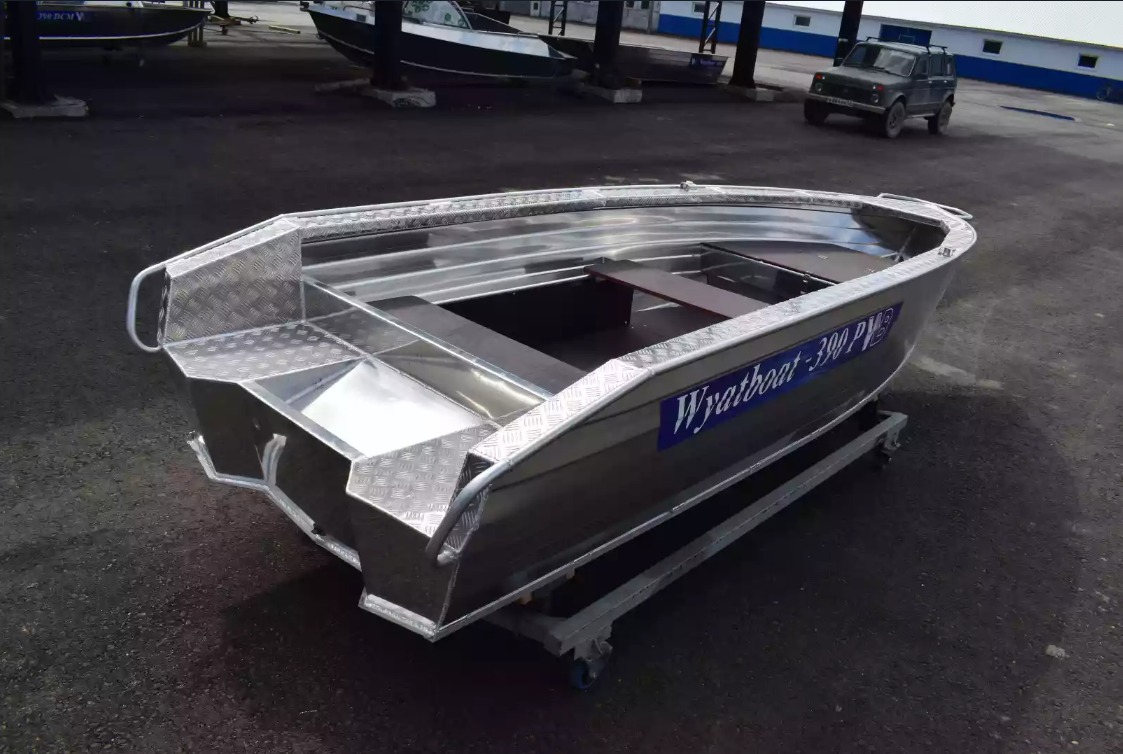 Алюминиевая лодка Wyatboat-390Р Увеличенный борт в Октябрьском