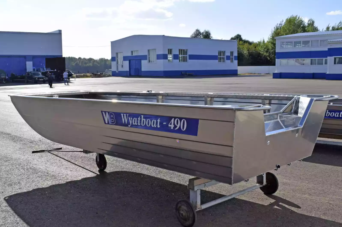 Алюминиевая лодка Wyatboat-490 Jonboat в Октябрьском