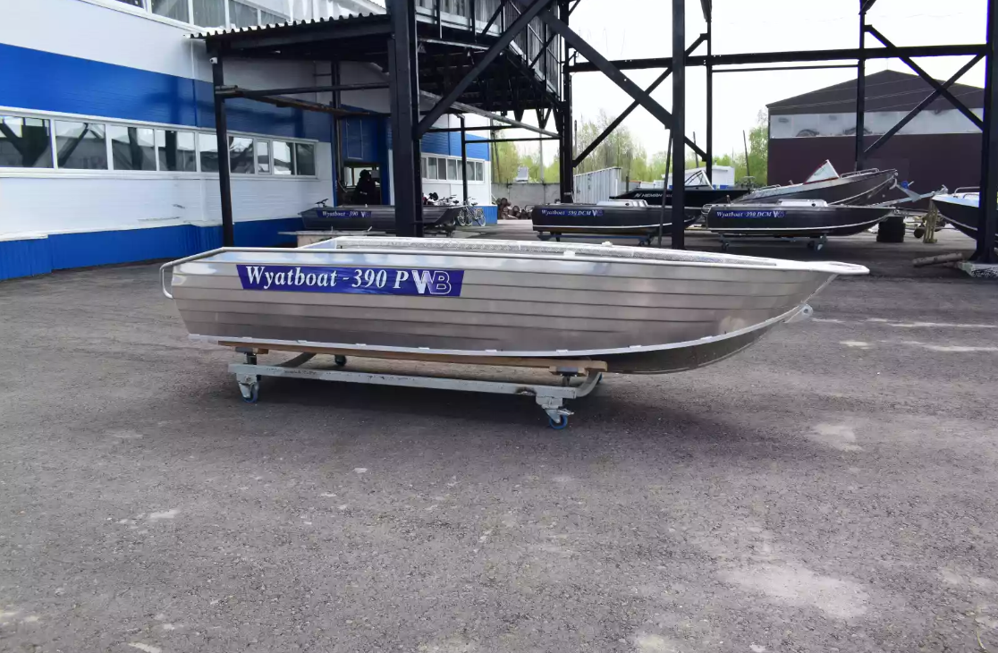 Алюминиевая лодка Wyatboat-390Р Увеличенный борт в Октябрьском