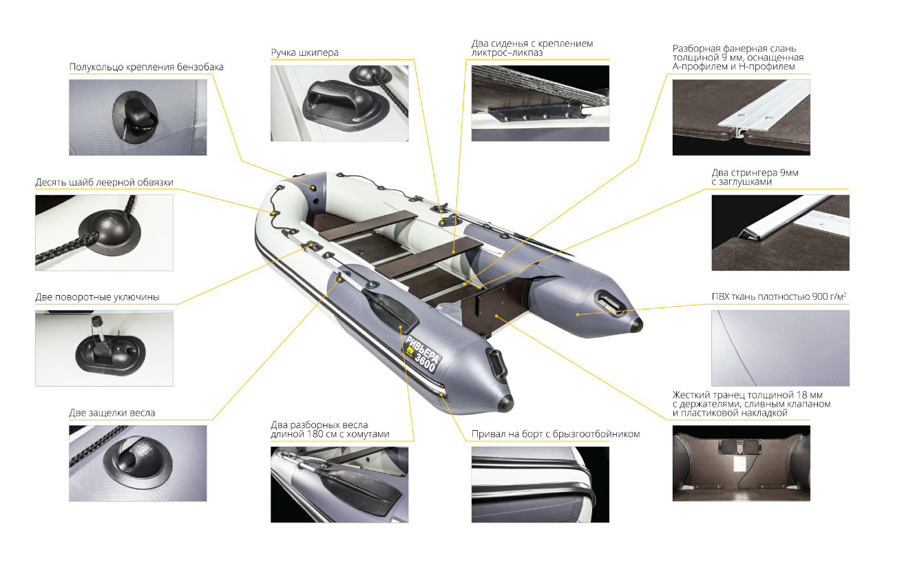 Лодка Ривьера Компакт 3600 СК в Октябрьском