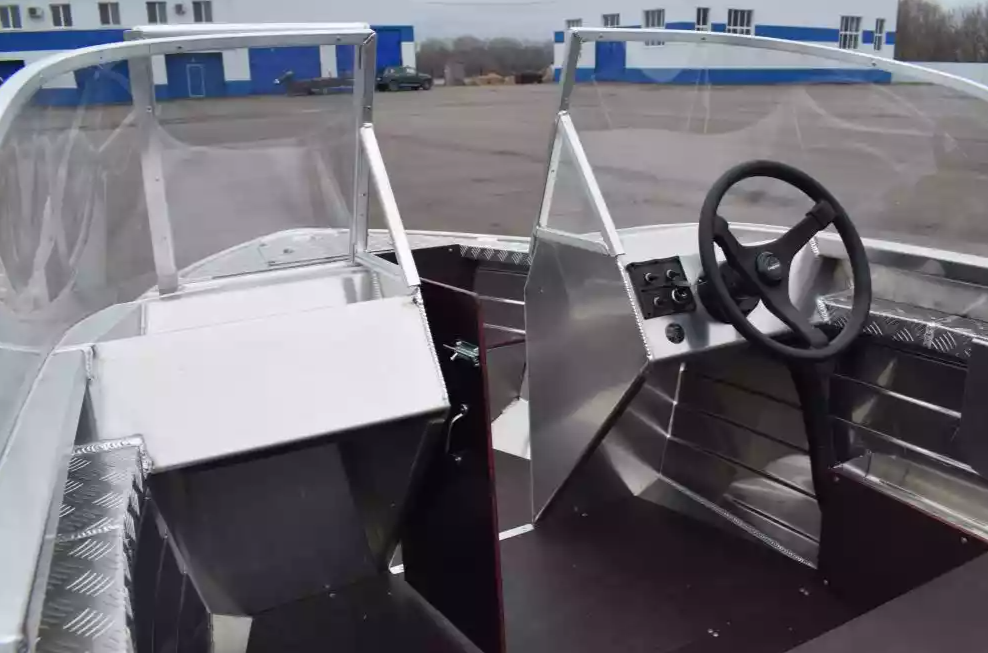 Алюминиевая лодка Wyatboat-390 DCM Увеличенный борт в Октябрьском