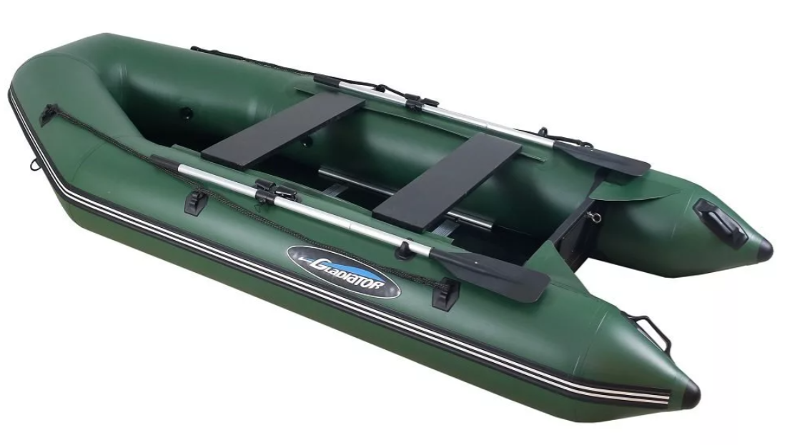 МОТОРНО-ГРЕБНАЯ ЛОДКА ПВХ GLADIATOR А 340 ТК С ФАНЕРНЫМ ПОЛОМ в Октябрьском