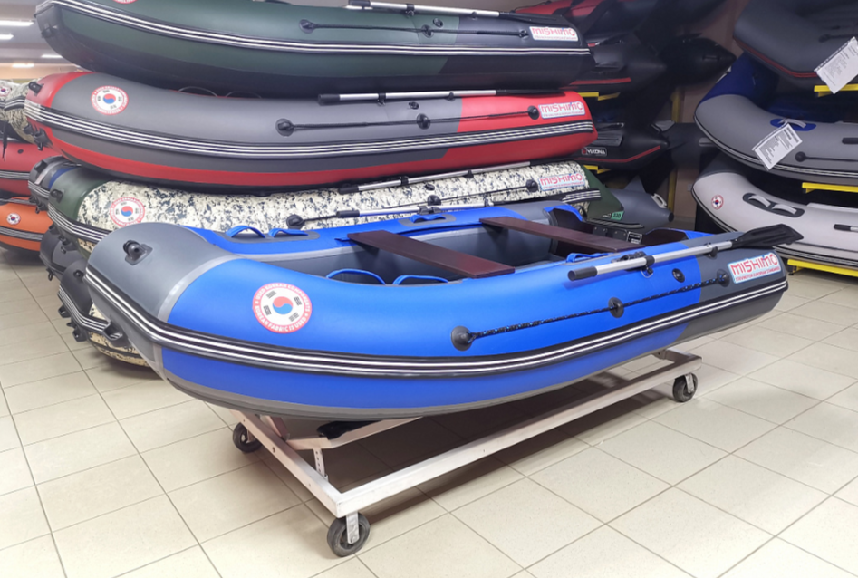 КОМПЛЕКТ Лодка MISHIMO PRO 350 + ЛОДОЧНЫЙ МОТОР MARLIN MP 9.9 (20) AMHS PRO в Октябрьском