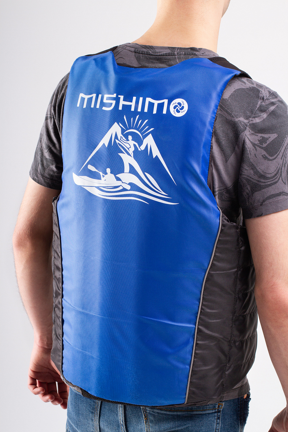 Жилет спасательный MISHIMO PRO Премиум качества Черно-синий в Октябрьском