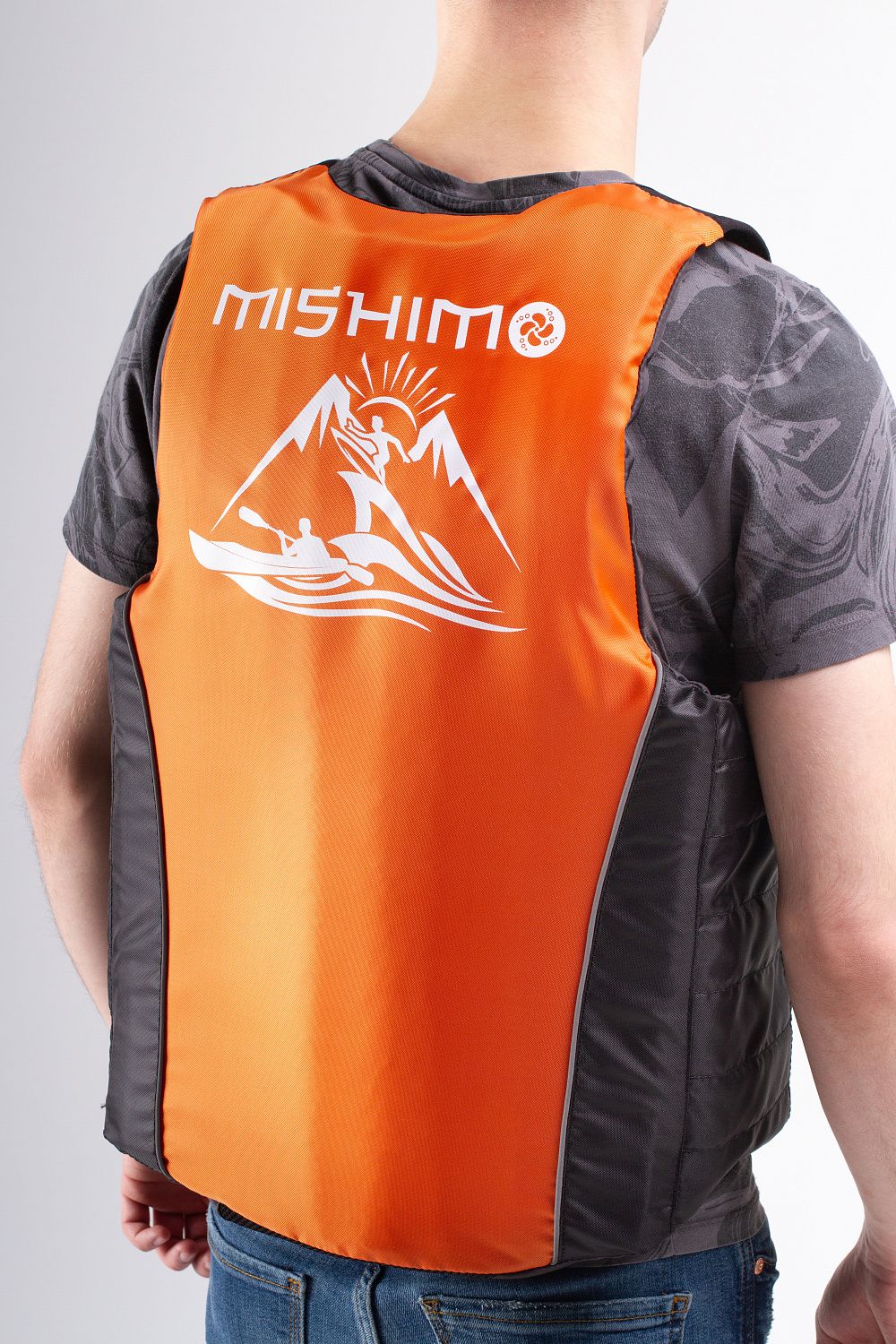 Жилет спасательный MISHIMO PRO Премиум качества Черно-оранжевый в Октябрьском